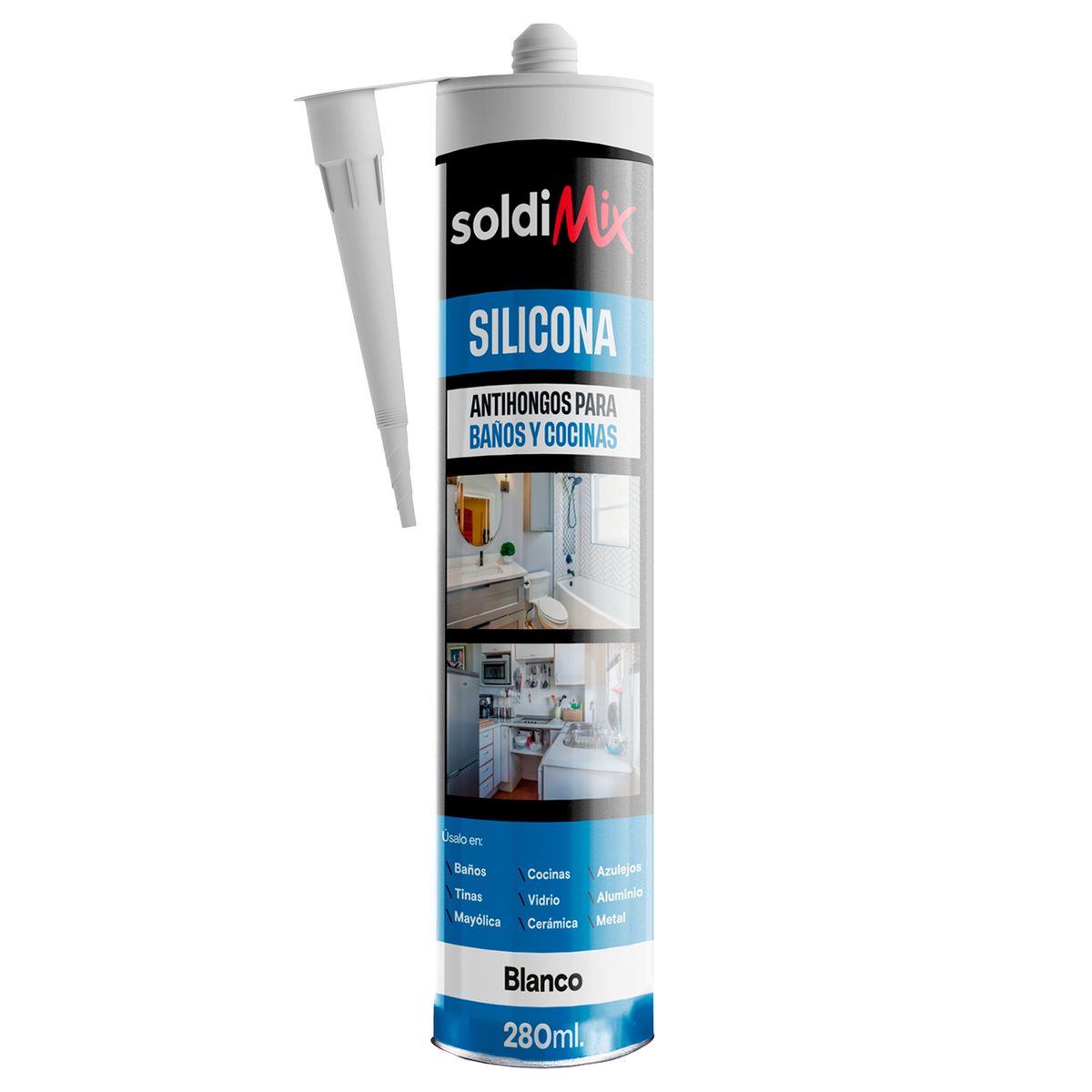SOLDIMIX - Silicona Soldimix Blanco 280 ML