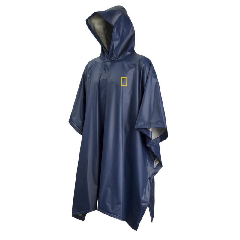 NATIONAL GEOGRAPHIC - Poncho a Prueba de Agua Azul National Geographic