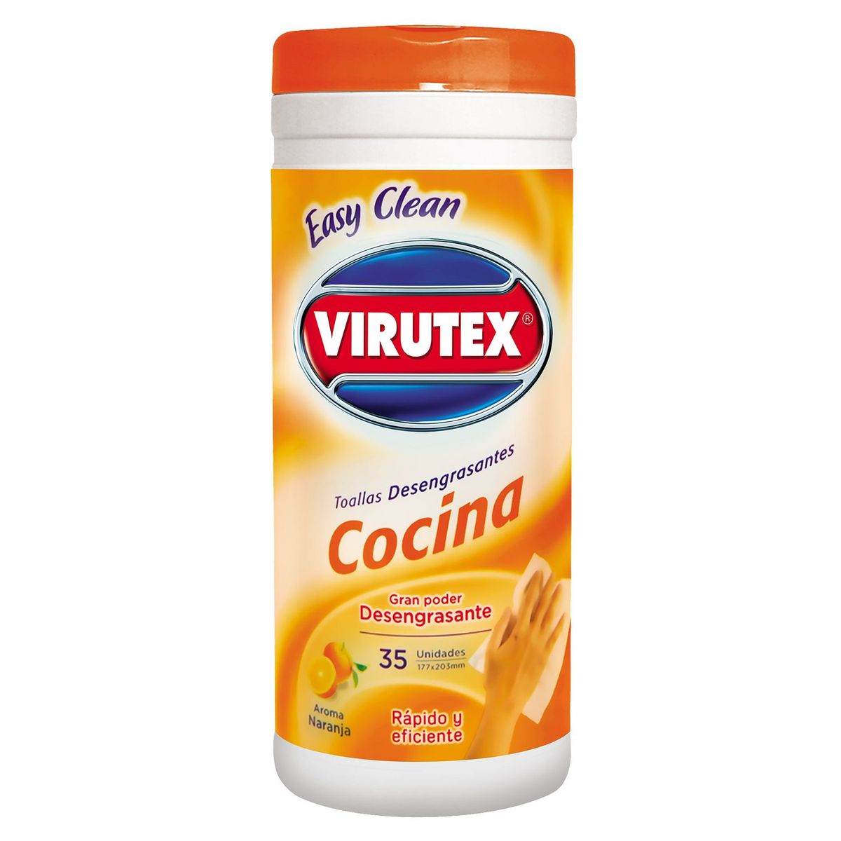 VIRUTEX - Toallas Húmedas Easy Clean Para Cocina X35