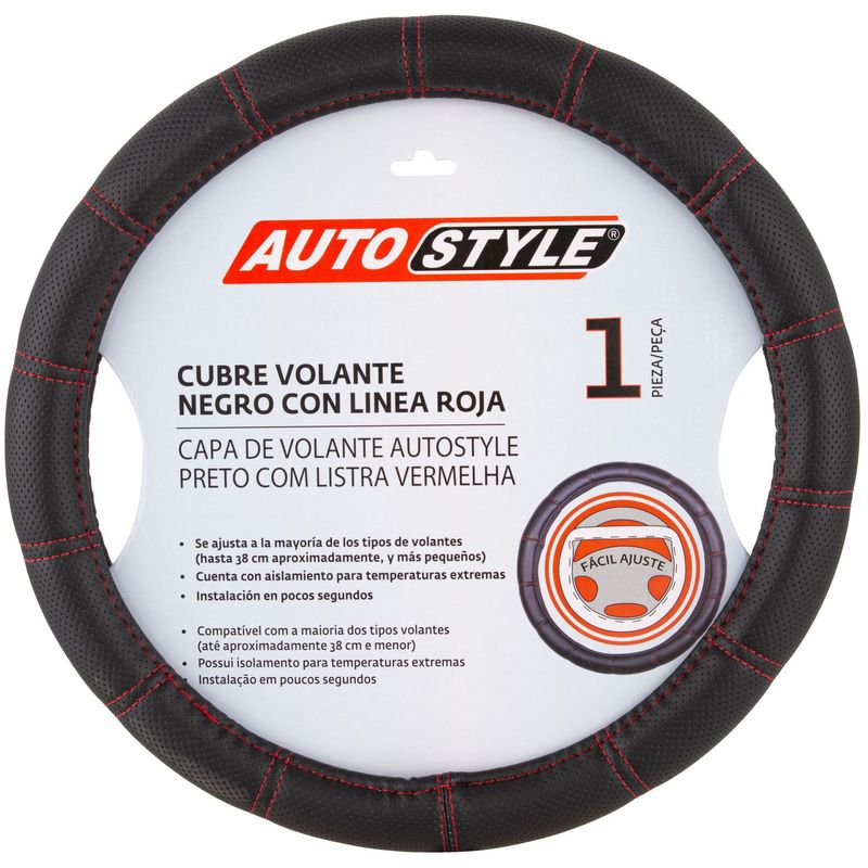 AUTOSTYLE - Cubrevolante Negro Pro Autost