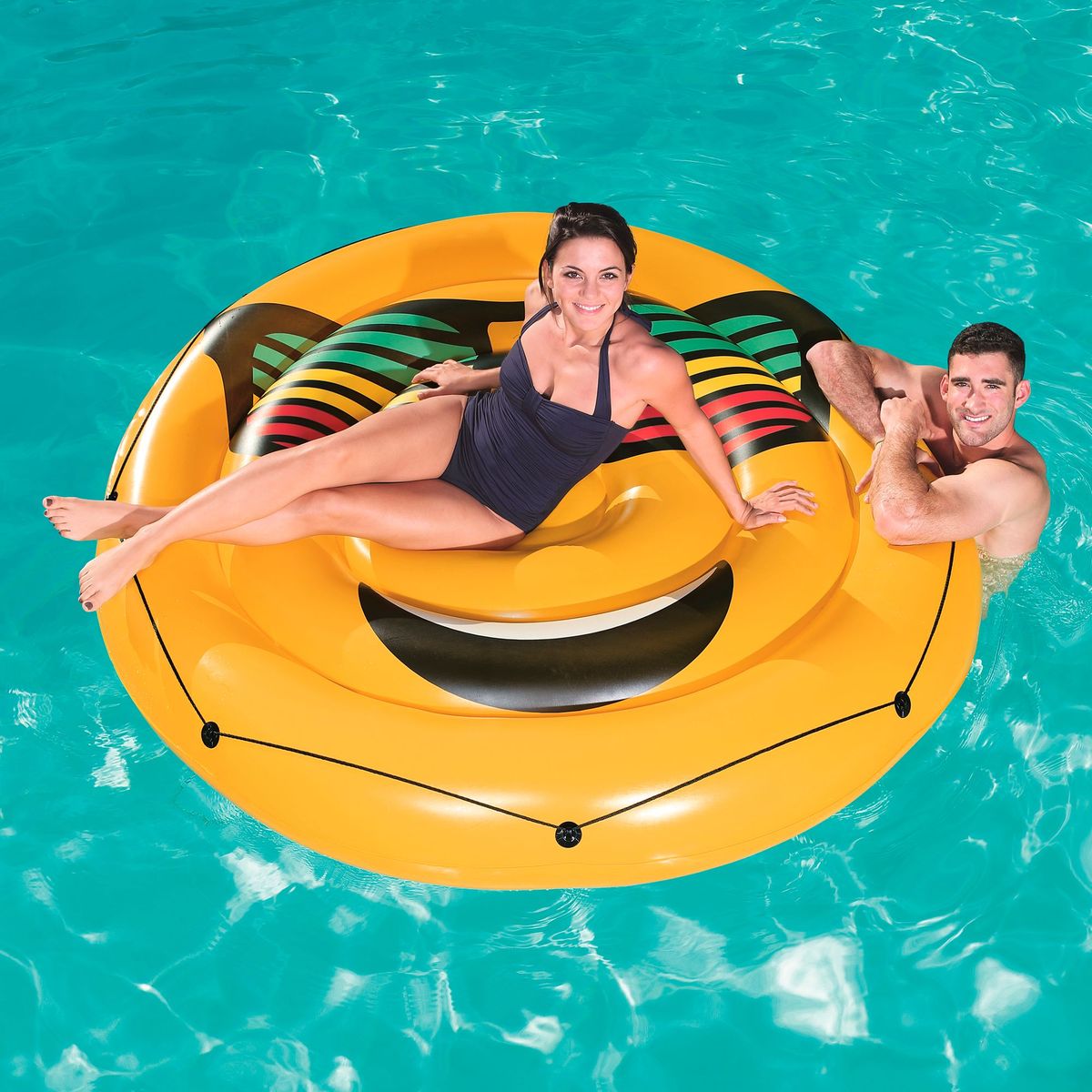 BESTWAY - Flotador Isla Emoji