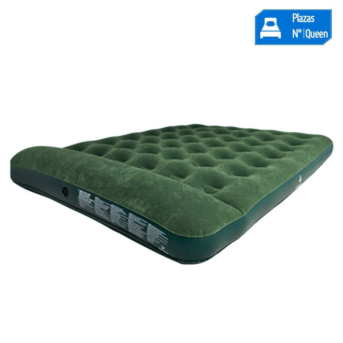 KLIMBER - Colchón Inflable Queen Klimber + Bomba de Pie Interna