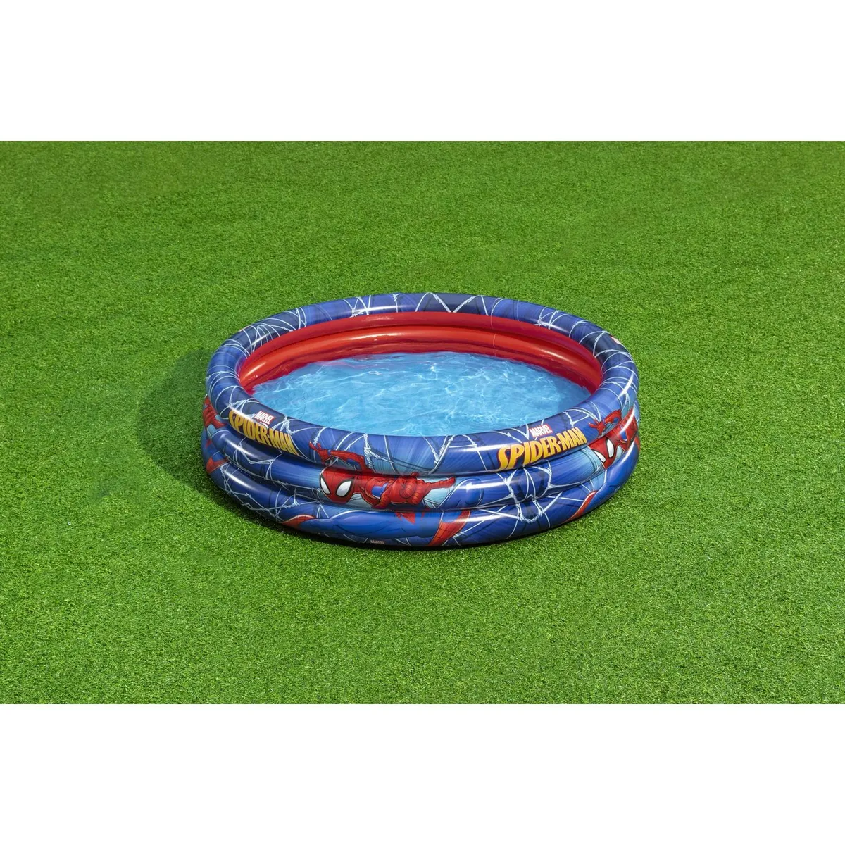 BESTWAY - Piscina Inflable Spiderman 123x30cm Redonda