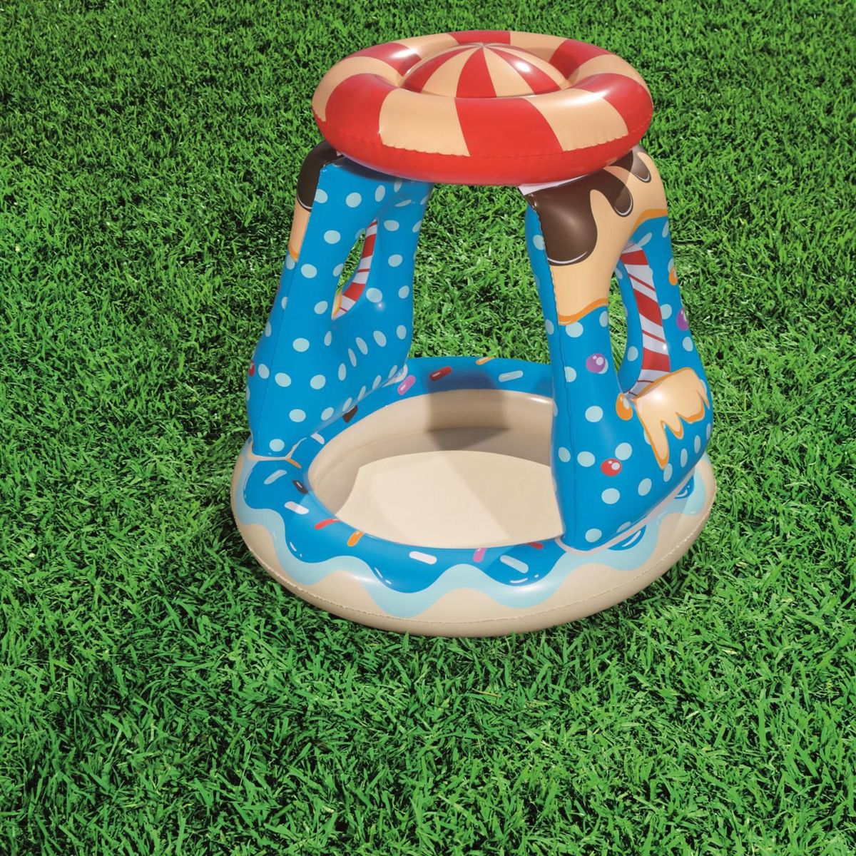 Piscina Inflable Bebé 91x89cm Candy con Techo, marca BESTWAY - Foto 2