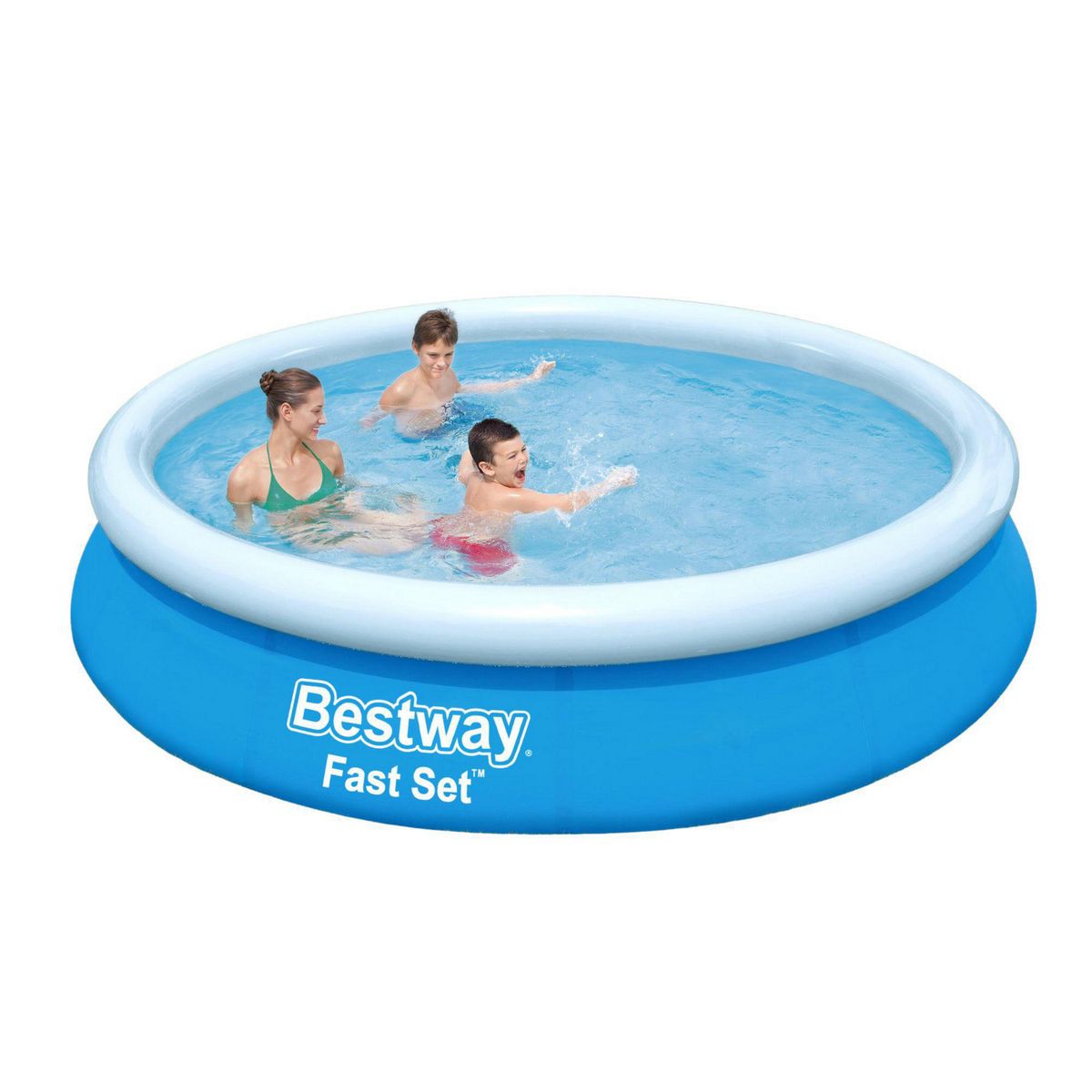BESTWAY - Piscina Inflable Redonda con Bomba Bestway Fast Set 366X76cm 10180l