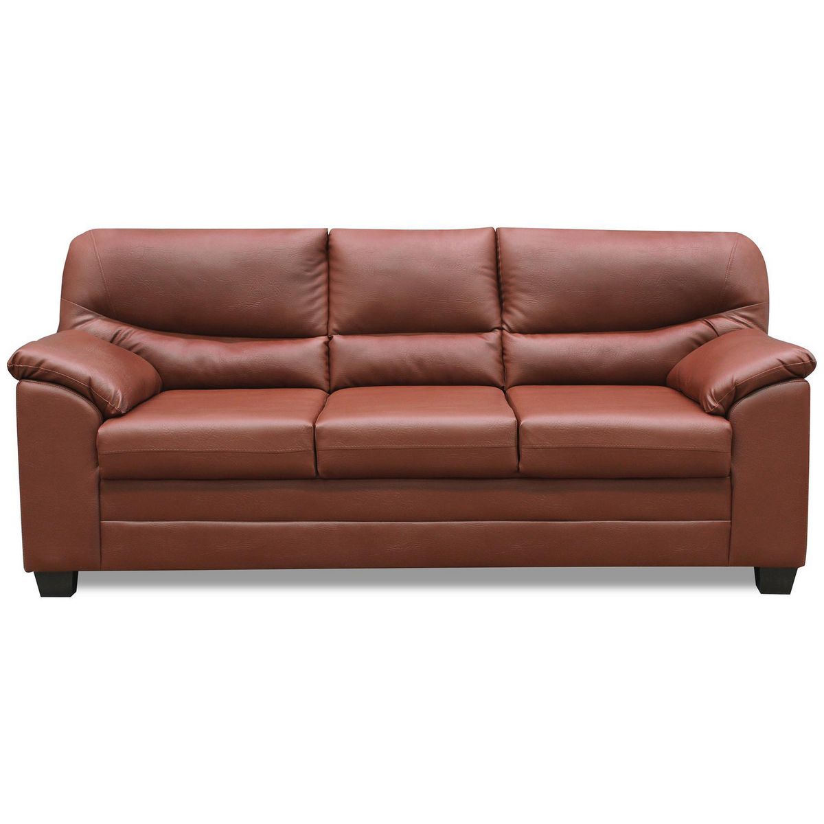 CASA BELLA - Sofá 3 Cuerpos Reina 205x94x83cm Tabaco