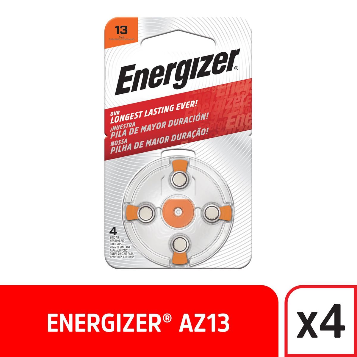 ENERGIZER - Pack de 3 Pilas Audio Energizer AZ13 1.4V