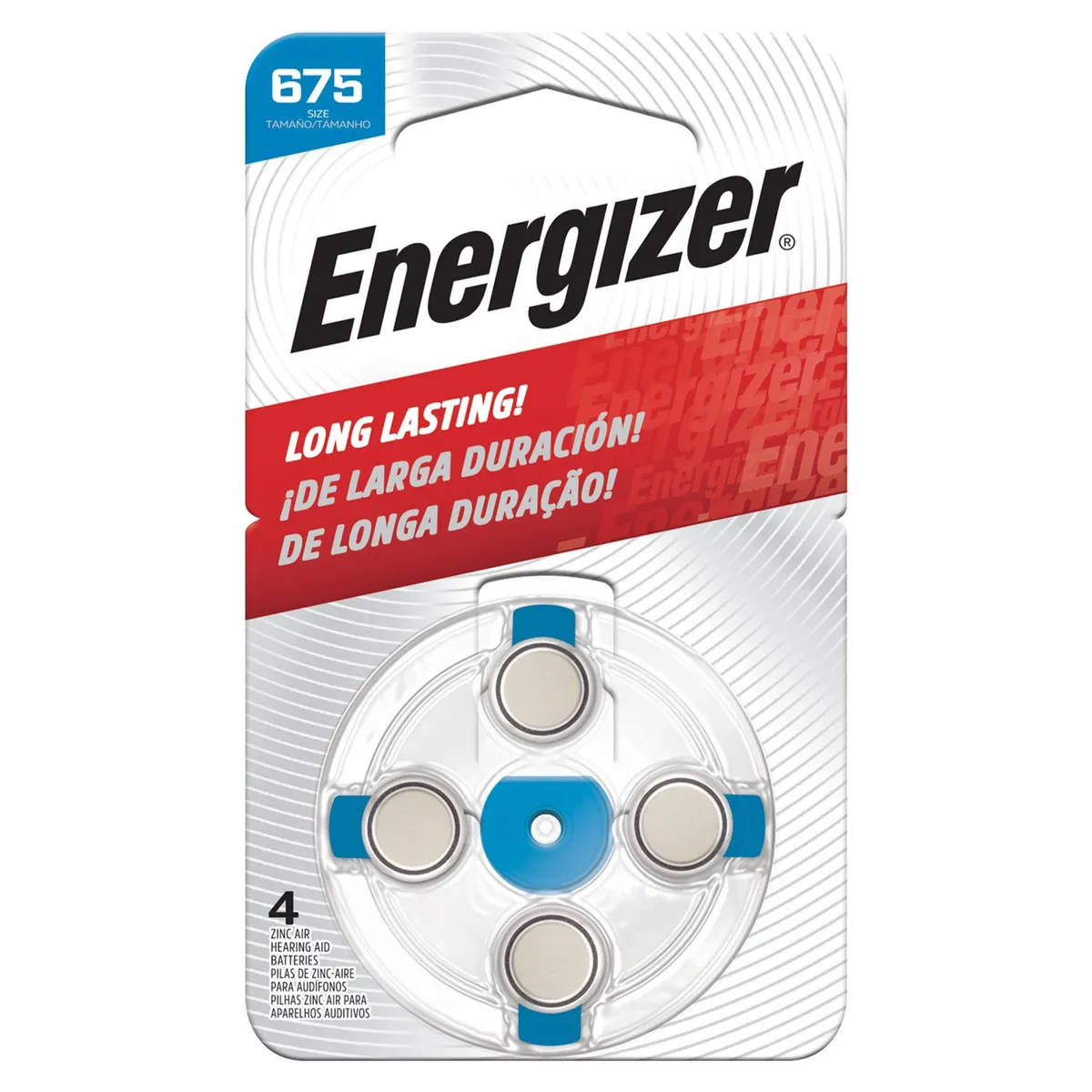 ENERGIZER - Pack de 4 Pilas Audio Energizer AZ675 1.4V