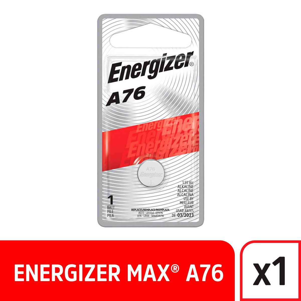ENERGIZER - Pila Botón Energizer A76 1.55V
