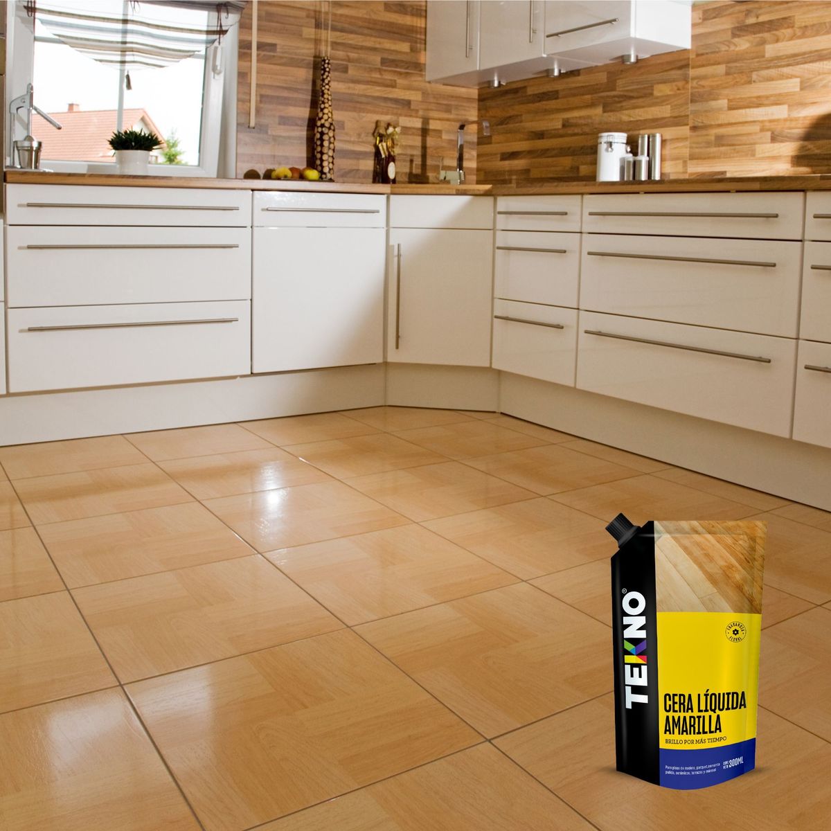 TEKNO - Cera Para Piso Líquido Florales 300 Ml