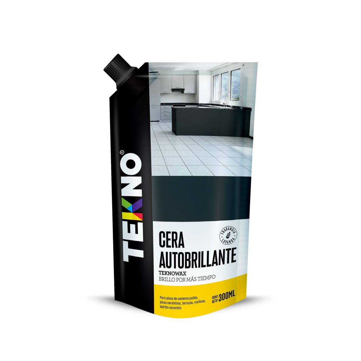 TEKNO - Cera Para Piso Líquido Floral 300 Ml
