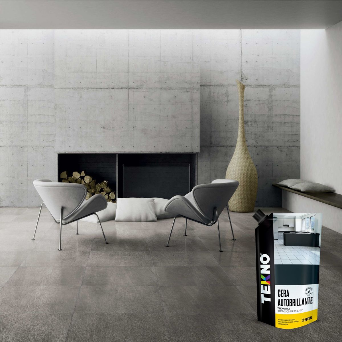 TEKNO - Cera Para Piso Líquido Floral 300 Ml