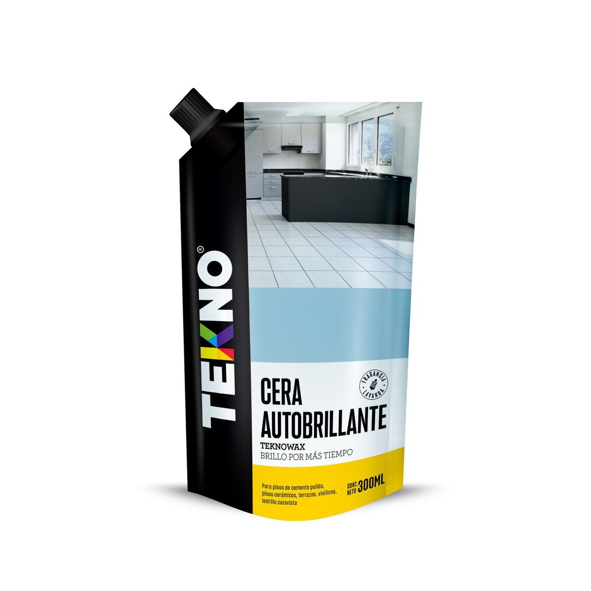 TEKNO - Cera Para Piso Líquido Floral 300 Ml