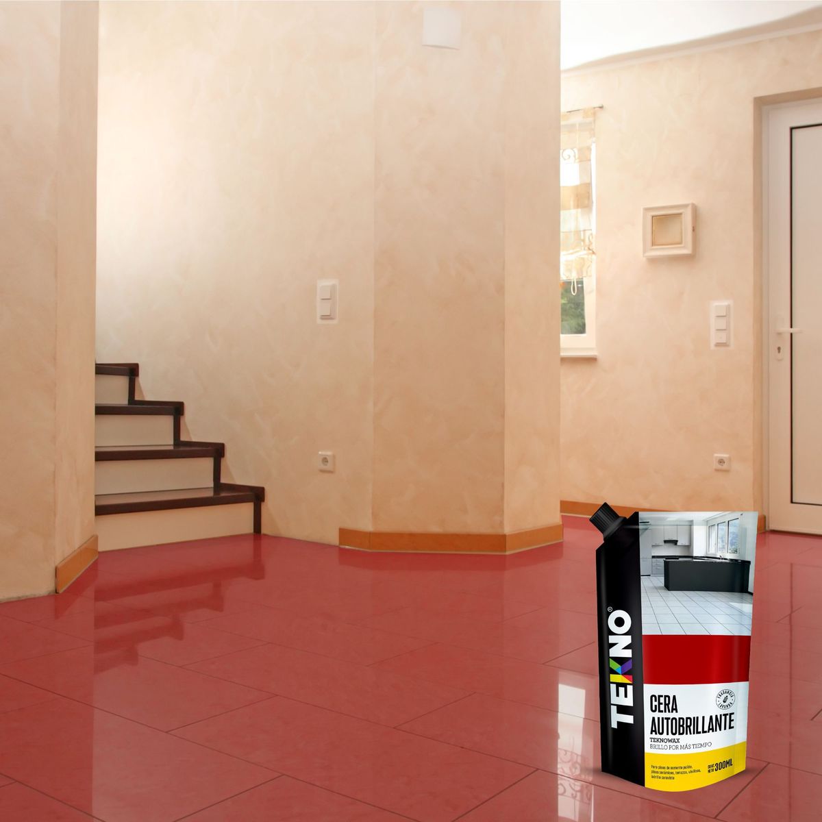 TEKNO - Cera Para Piso Líquido Floral 300 Ml