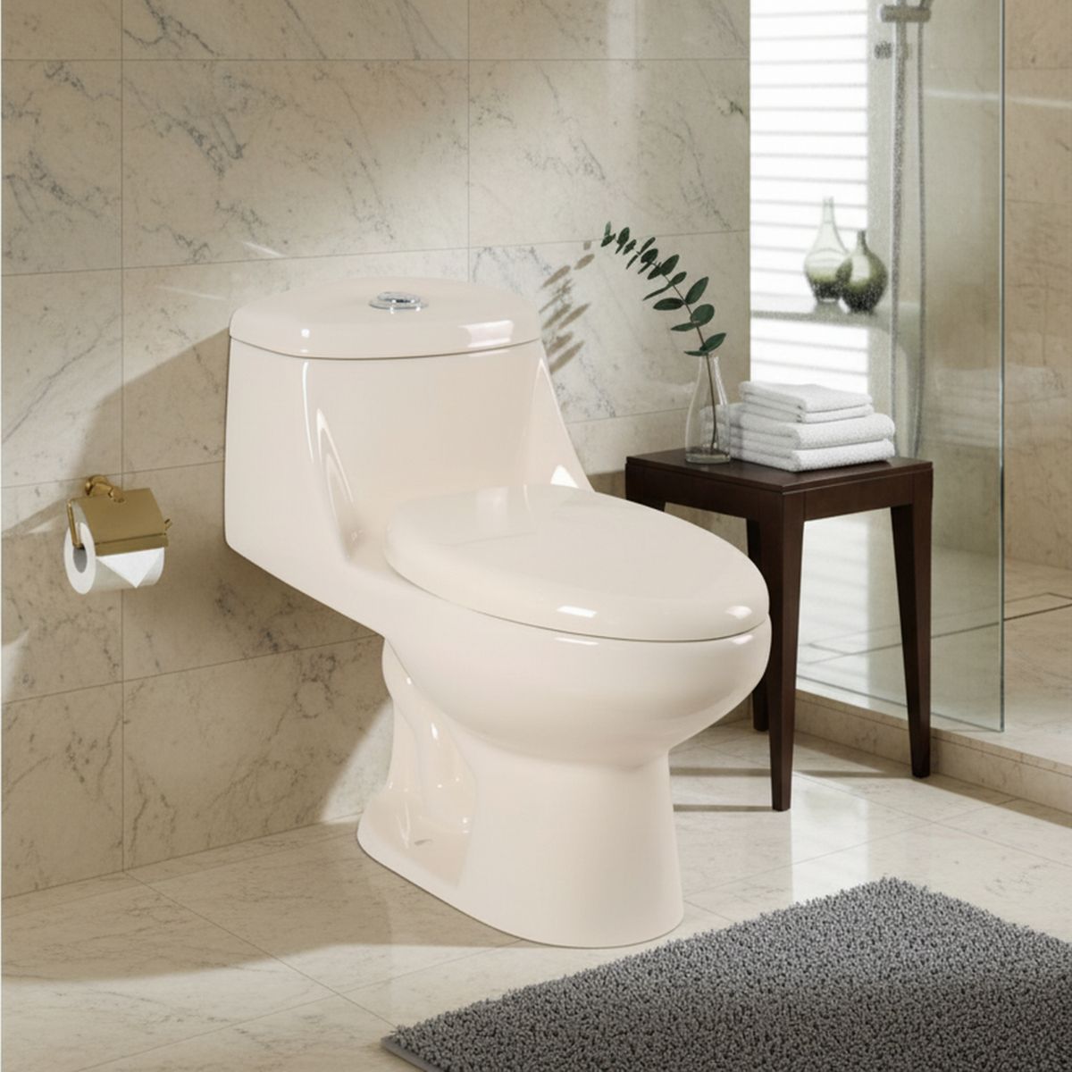 WC Inodoro One Piece Vinciny Bone, marca SENSI DACQUA - Foto Principal