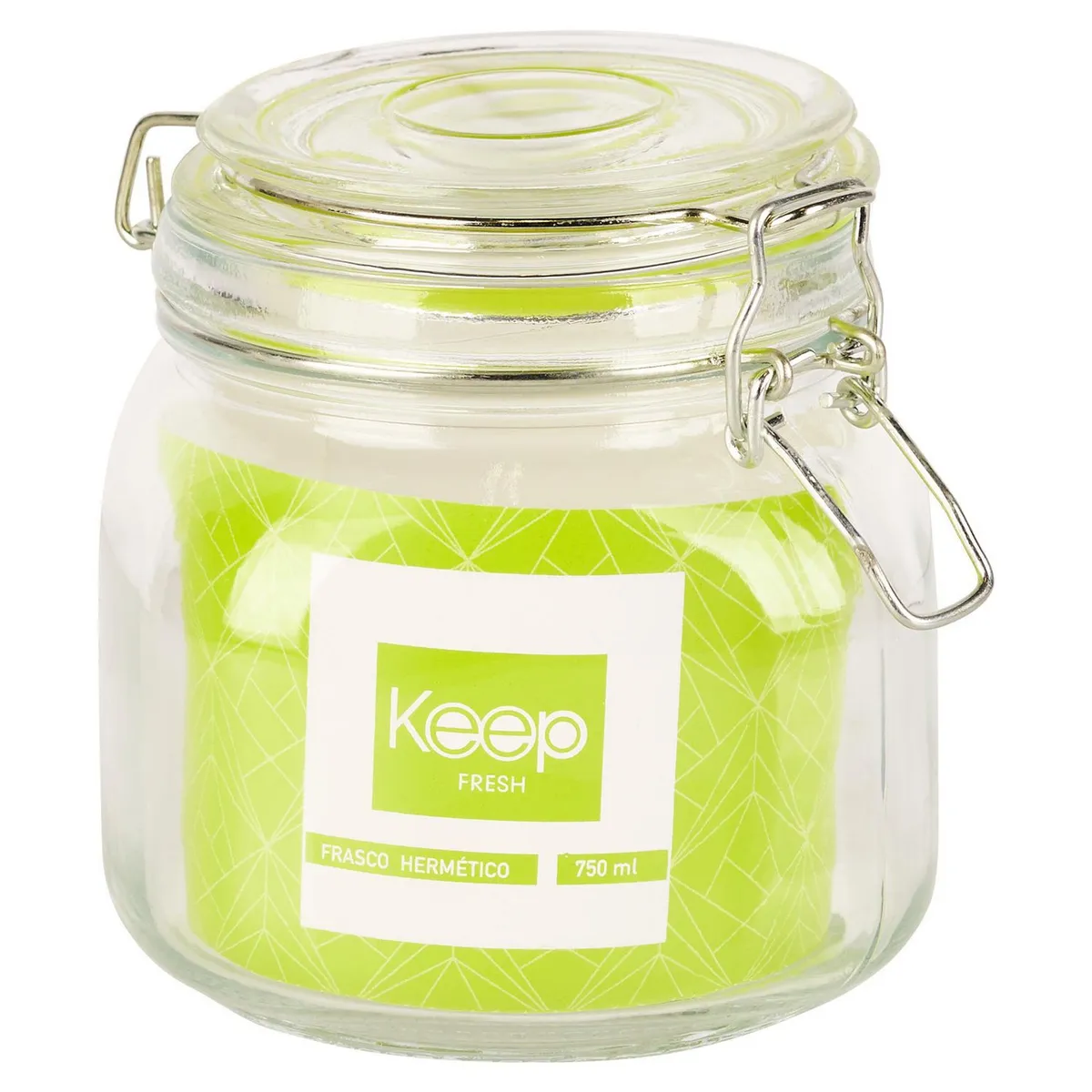 KEEP - Frasco De Vidrio Hermético Colores 800Ml
