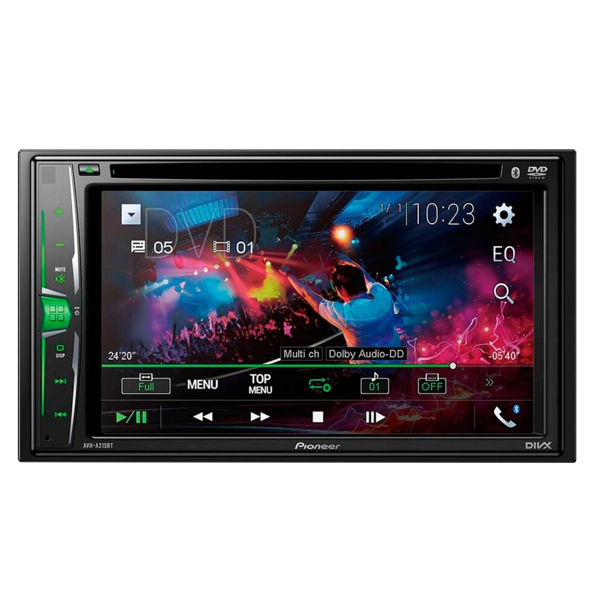 PIONEER - Autoradio Pantalla Tactil 6.2" Bluetooth/CD/DVD/USB AVH-A215BT