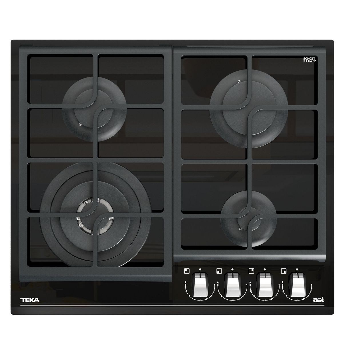 TEKA - Cocina empotrable Gas Teka GZC 64320 XBB X4 Quemadores