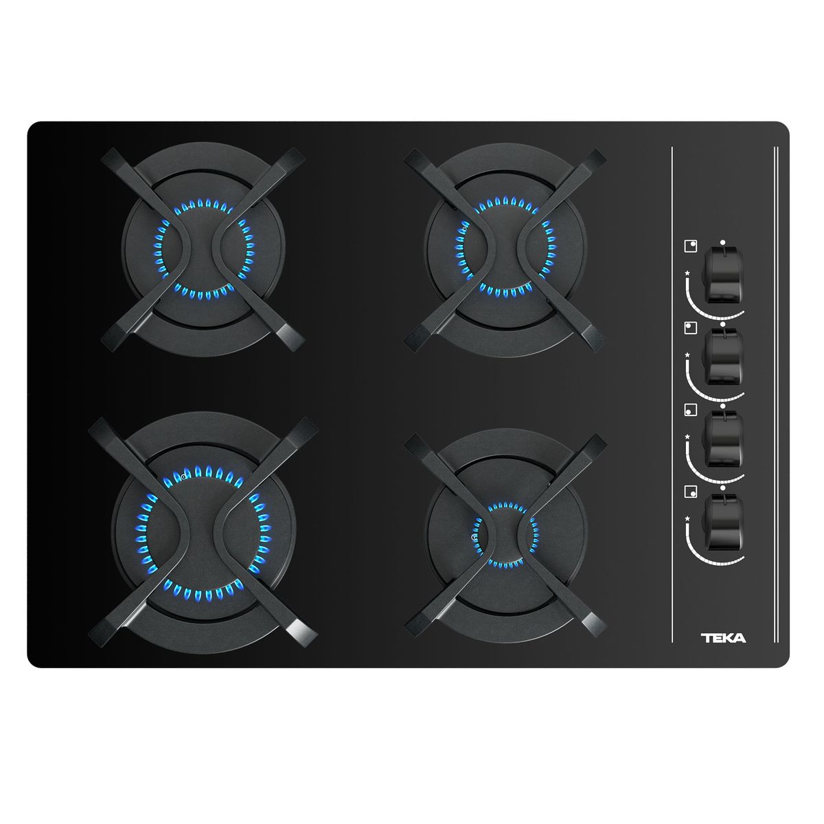 TEKA - Combo Teka Cocina Empotrable 4 Hornillas GBC 64003 KIB + Campana Lineal 60cm CL 610 C/F