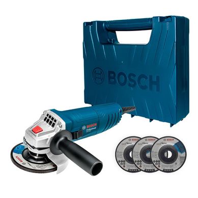 Amoladora angular Bosch GWS 850-850W + 3 discos + malet�n de pl�stico Combo