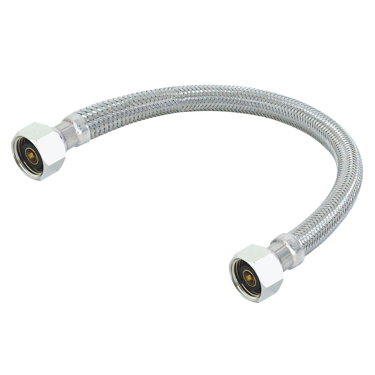 HUMBOLDT - Tubo de Abasto Acero Inoxidable 1/2''x1/2''x40cm