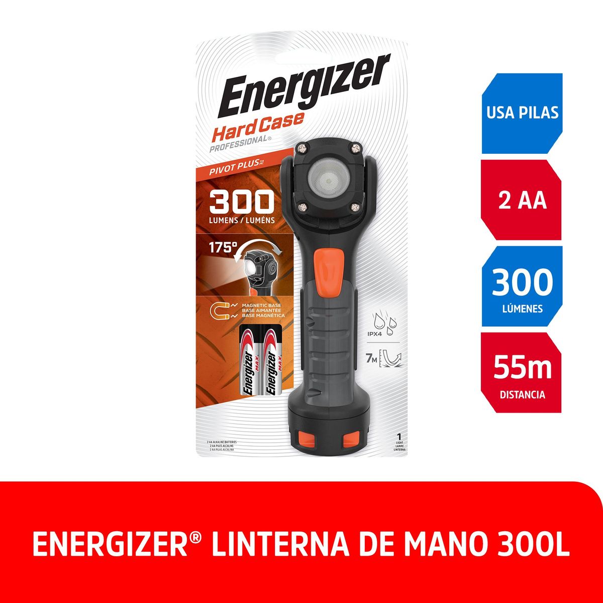 ENERGIZER - Linterna de mano Energizer 300lm