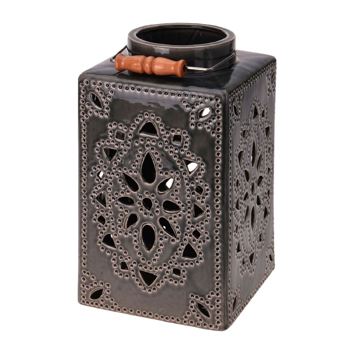 JUST HOME COLLECTION - Portavelas Cerámica Colores Surtidos 32cm