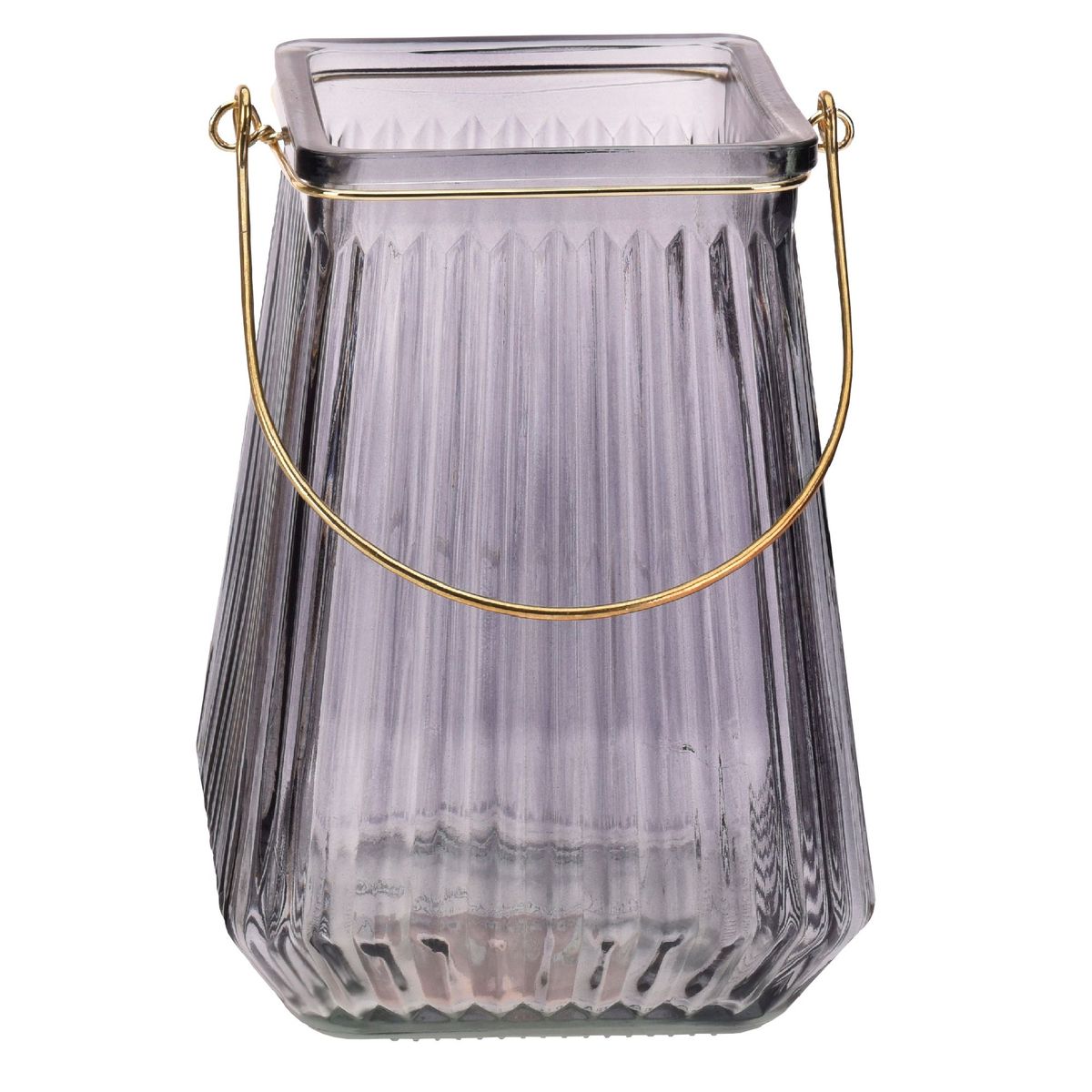 JUST HOME COLLECTION - Portavelas Vidrio Surtido Colores 20cm