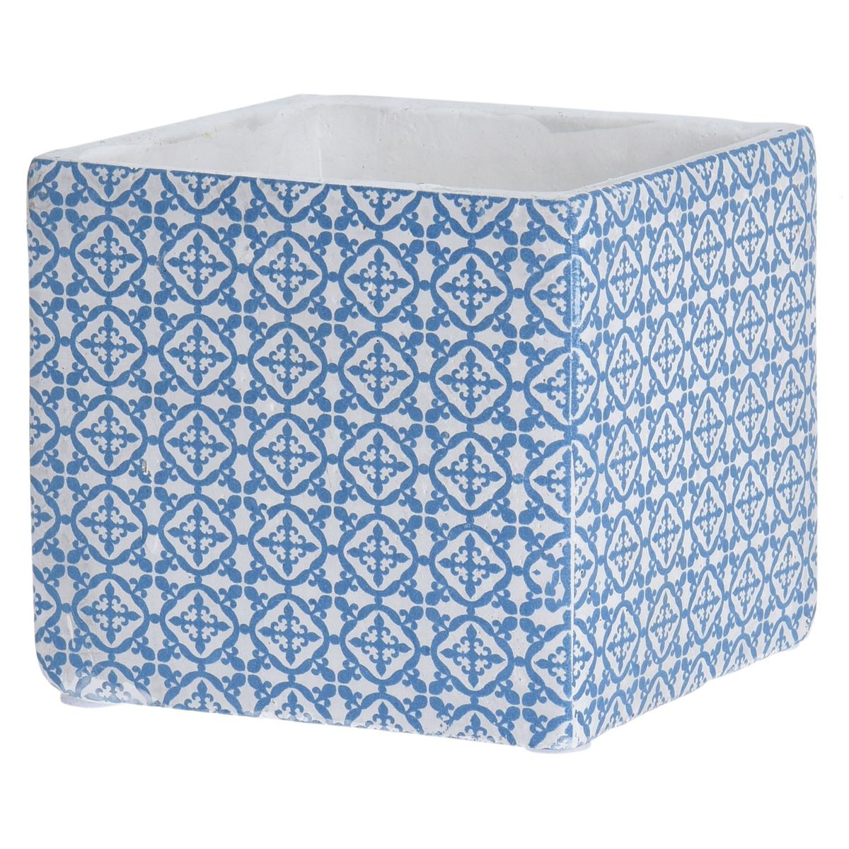 JUST HOME COLLECTION - Maceta Cuadrada de Cemento Diseños Surtido 10cm