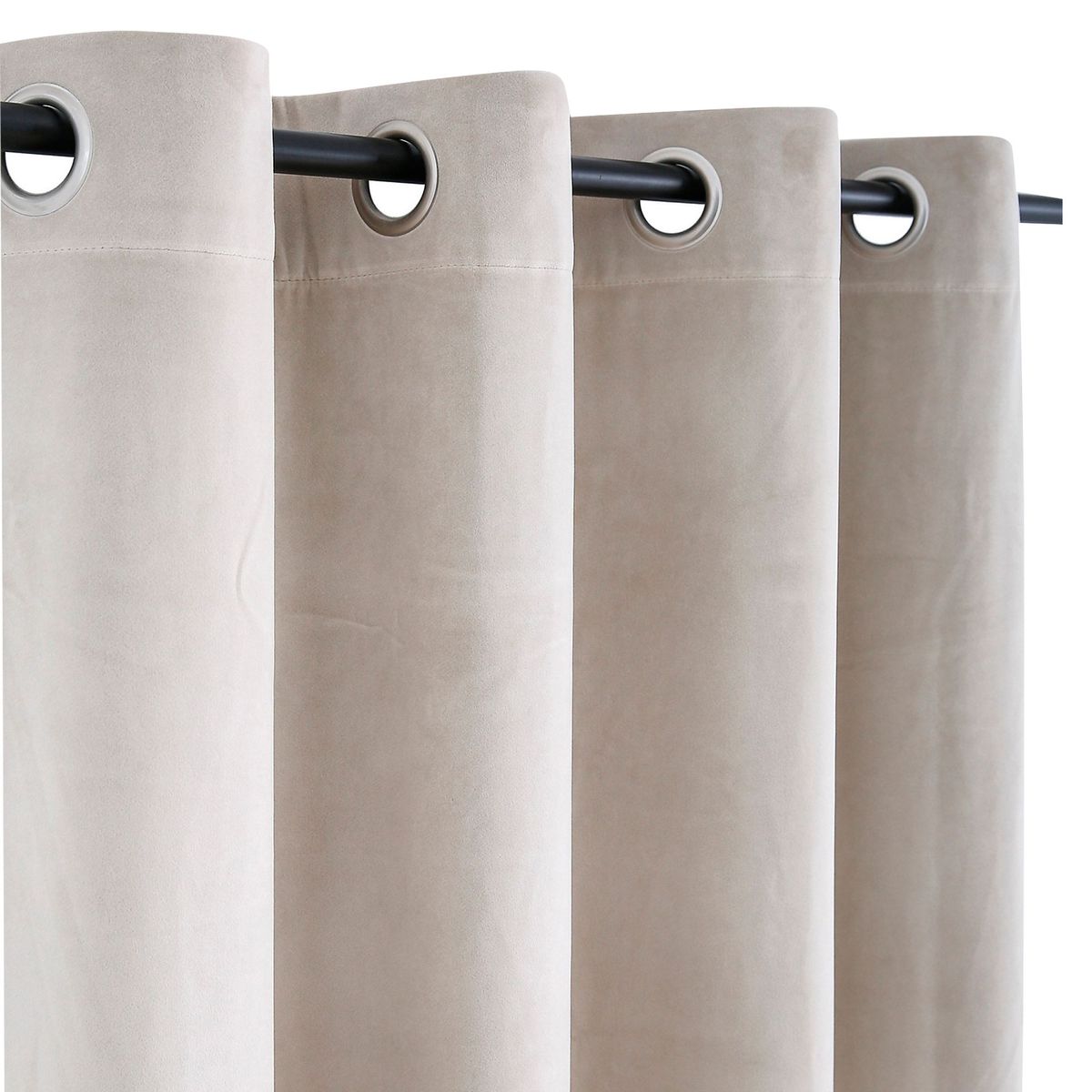 JUST HOME COLLECTION - Cortina Sun Out Velvet 135x220cm Crudo