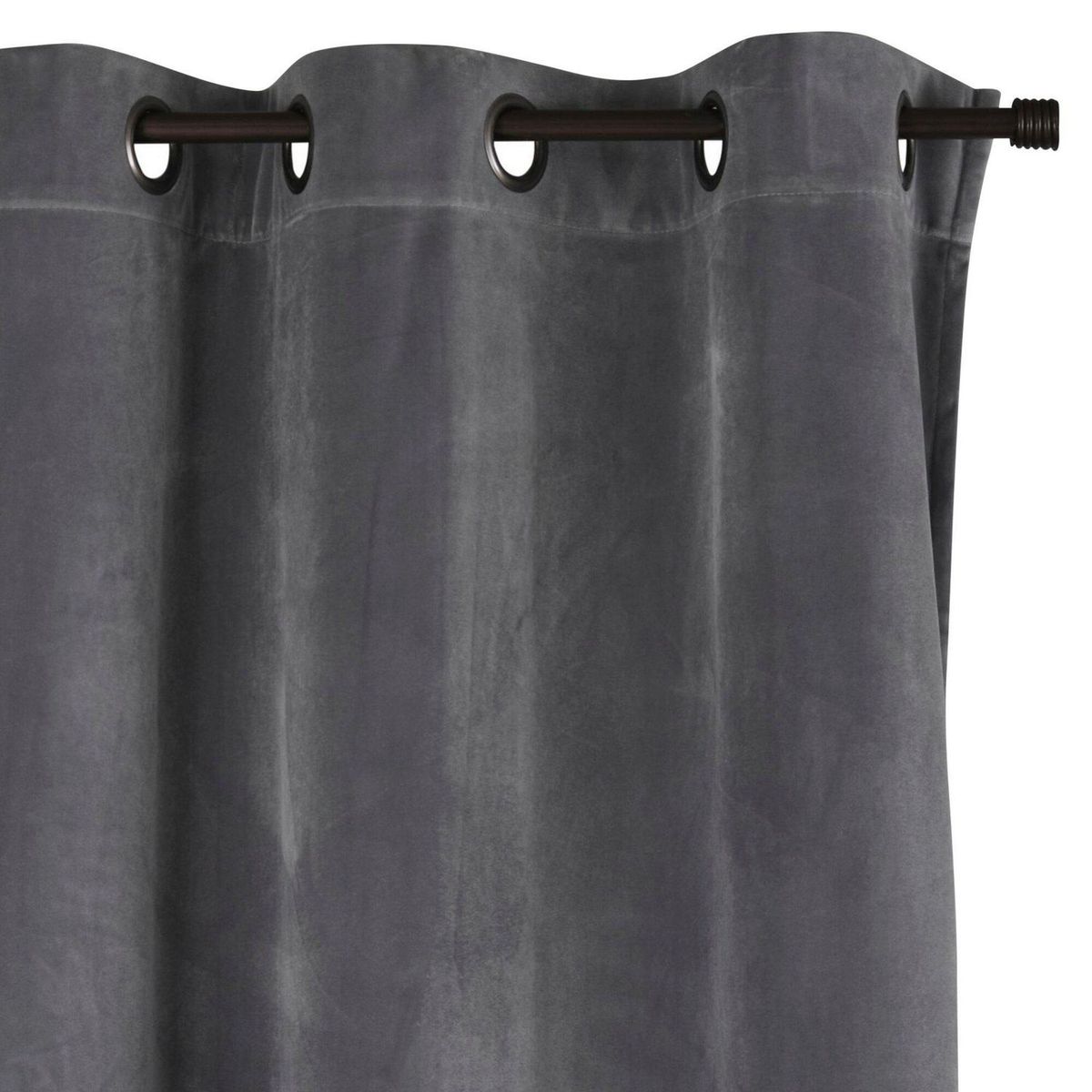 JUST HOME COLLECTION - Cortina Sun Out Velvet 135x220cm Gris