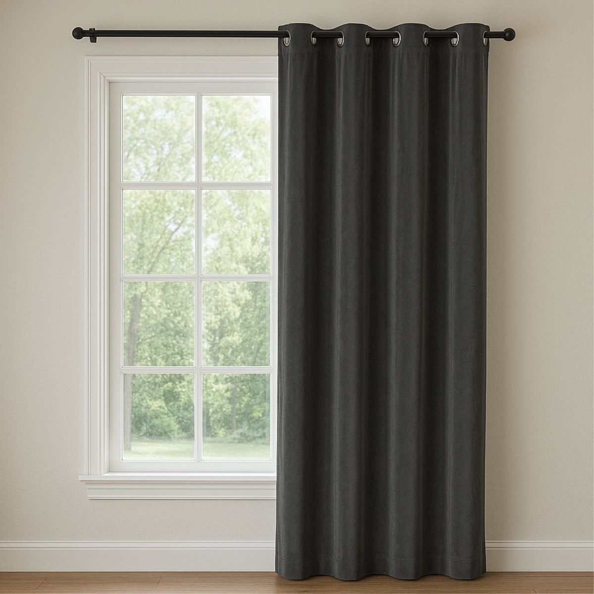 JUST HOME COLLECTION - Cortina Sun Out Velvet 135x220cm Gris