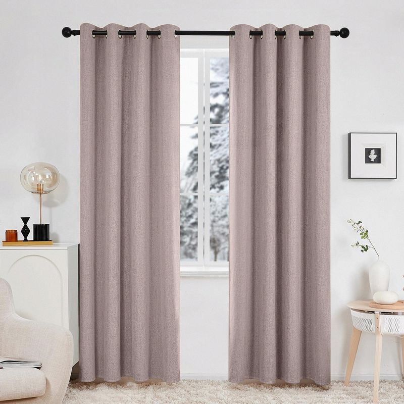 JUST HOME COLLECTION - Cortina Blackout Textura 140x220cm Beige