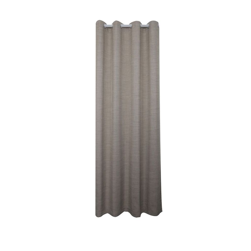 JUST HOME COLLECTION - Cortina de Tela Black Out Asis Gris 145x250 cm