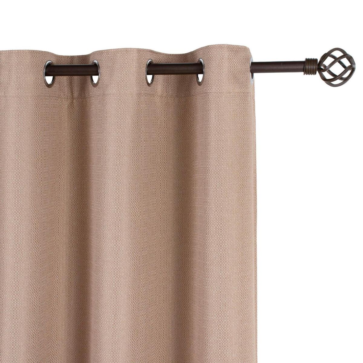 JUST HOME COLLECTION - Cortina de Tela Sun Out Bura Café Claro 145x250