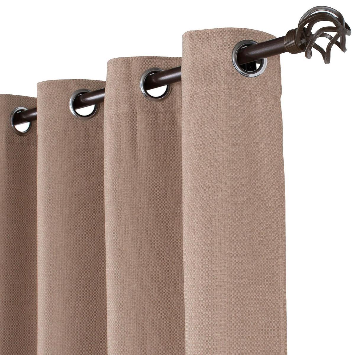 JUST HOME COLLECTION - Cortina de Tela Sun Out Bura Café Claro 145x250