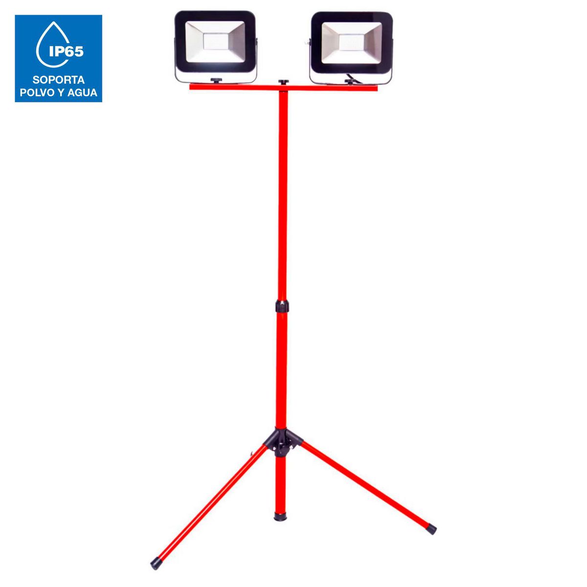 HALUX - Trípode + Reflector 2x50W Luz Fría