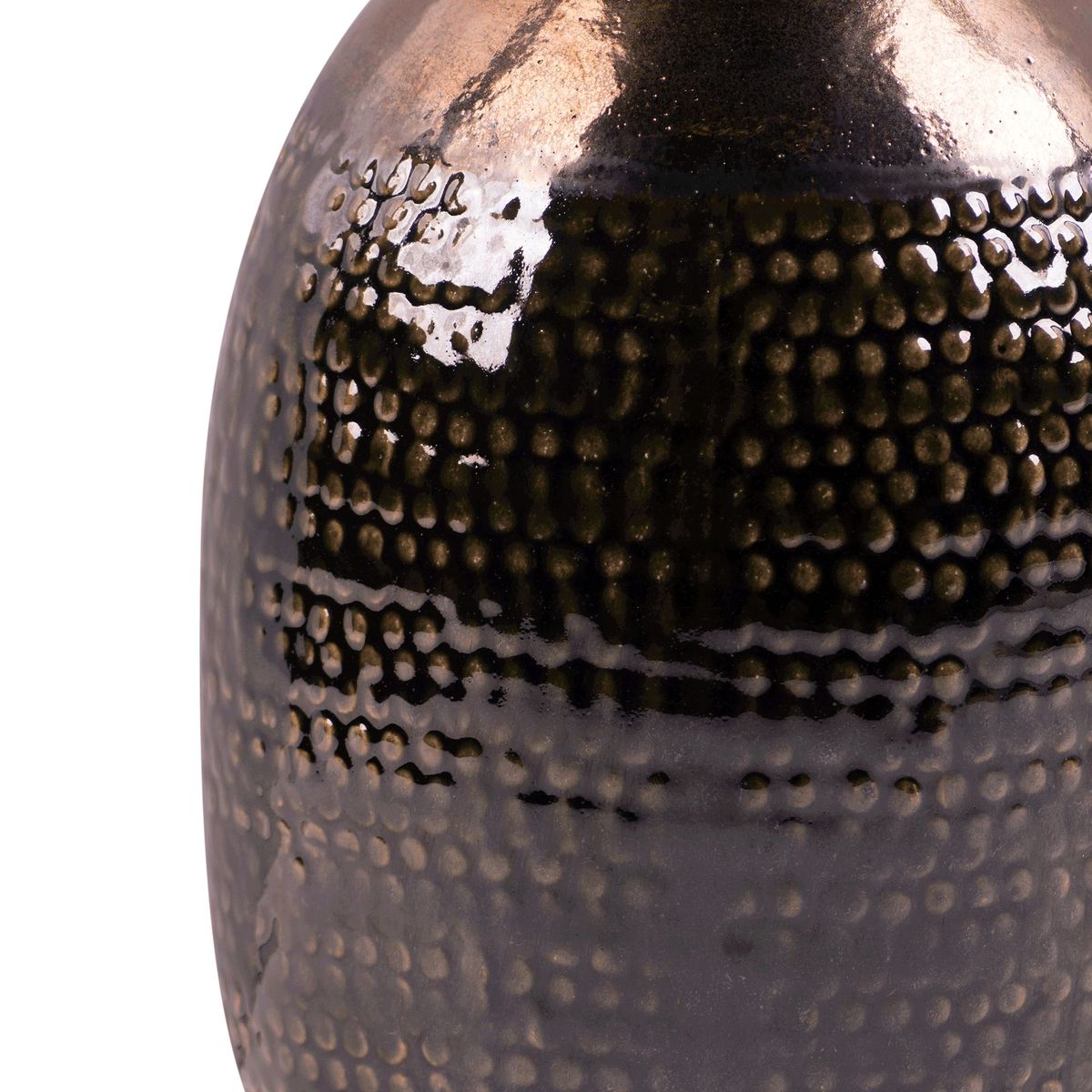 JUST HOME COLLECTION - Florero Aisea oliva dorado 13x21cm