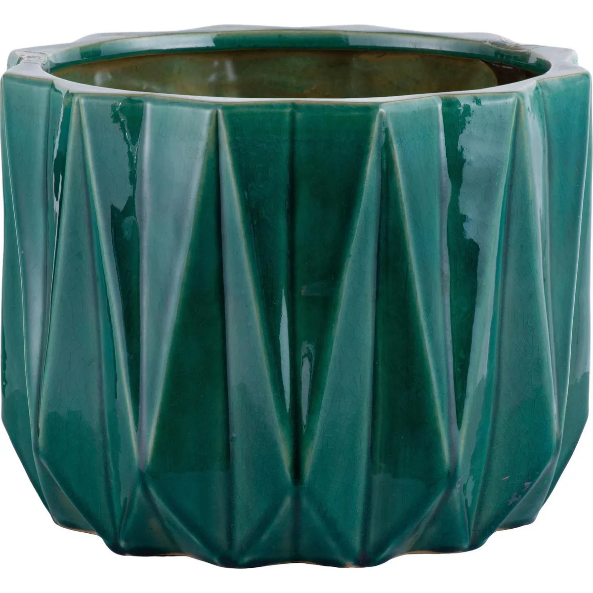 JUST HOME COLLECTION - Maceta Nui Color Verde Jade 33x26x