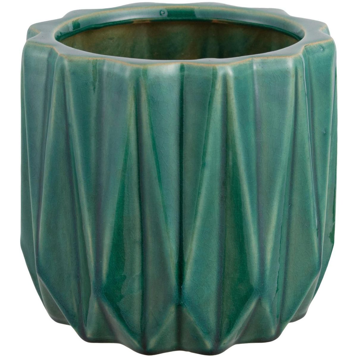 JUST HOME COLLECTION - Maceta Nui Color Verde Jade 19x18x