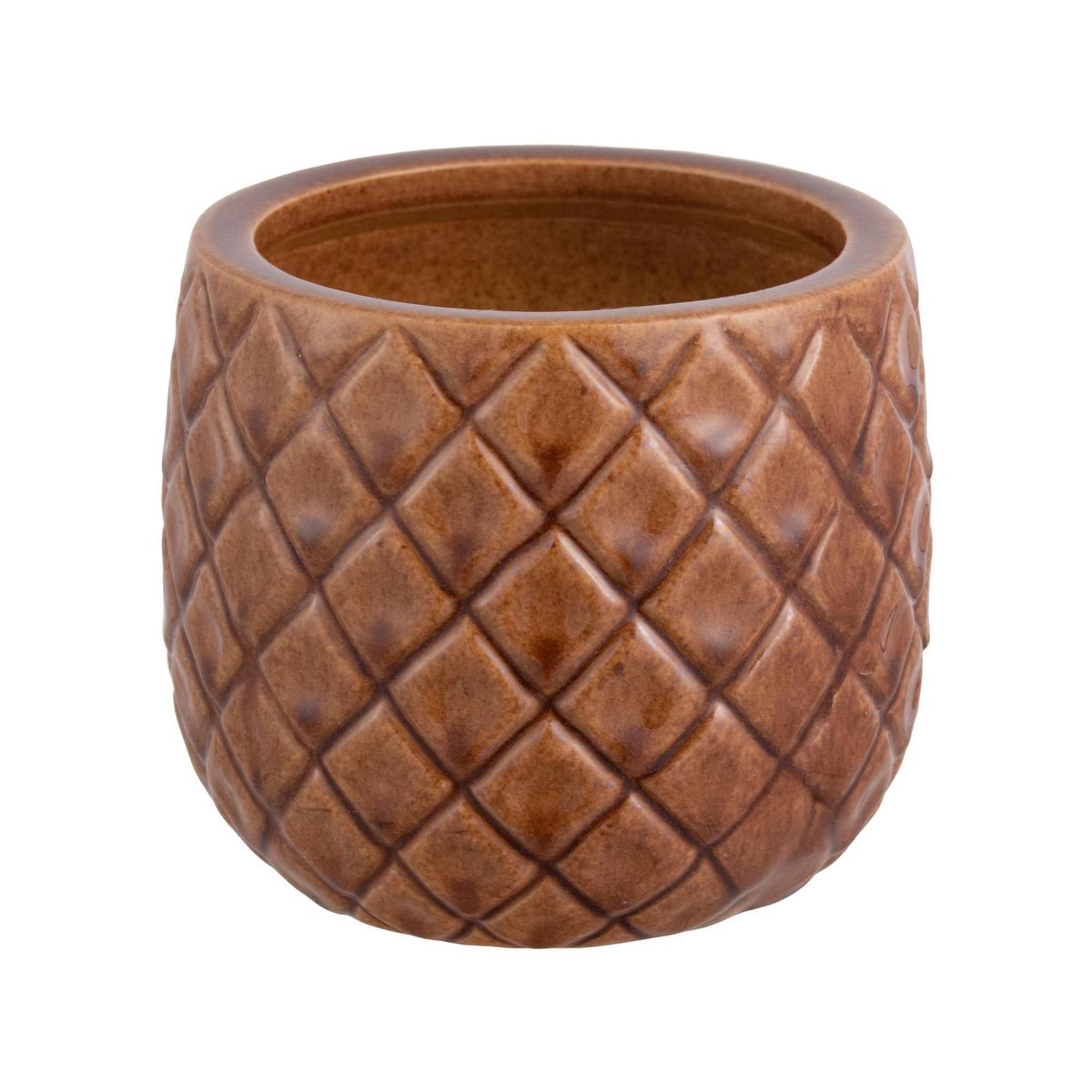 JUST HOME COLLECTION - Maceta Kura tabaco 16x13cm