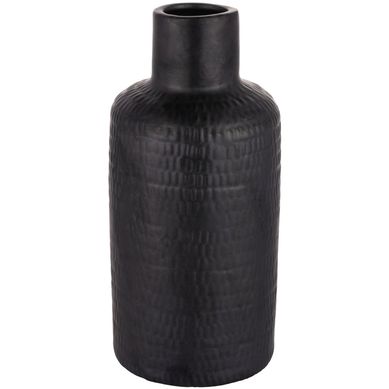 Florero Kiri Cermica Negro Mate 13x27.5cm