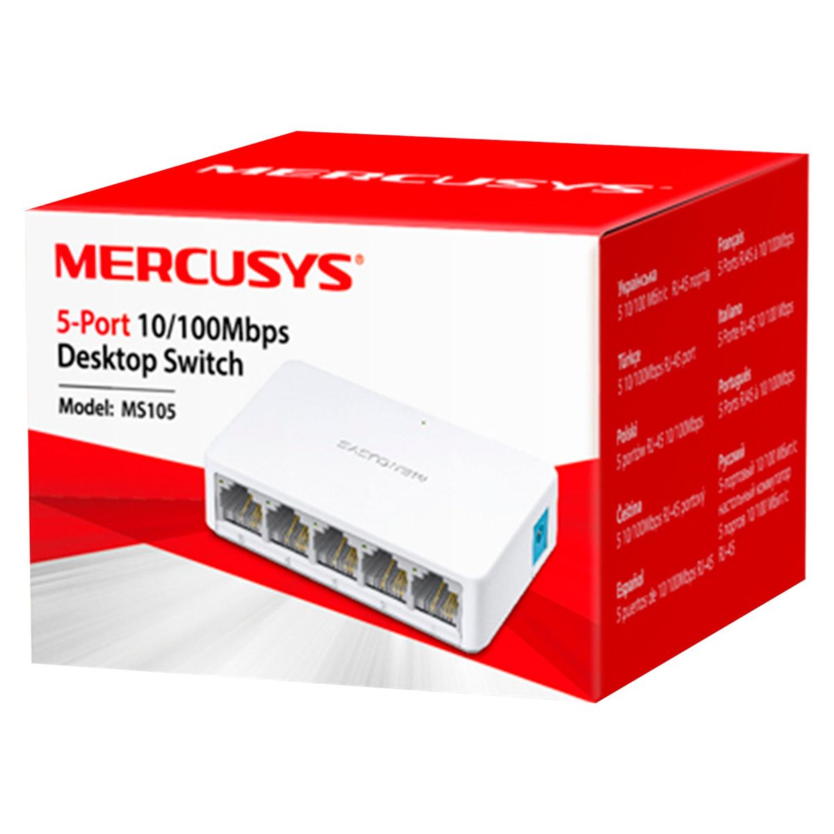 MERCUSYS - Switch 10/100MB 5 Puertos RJ45