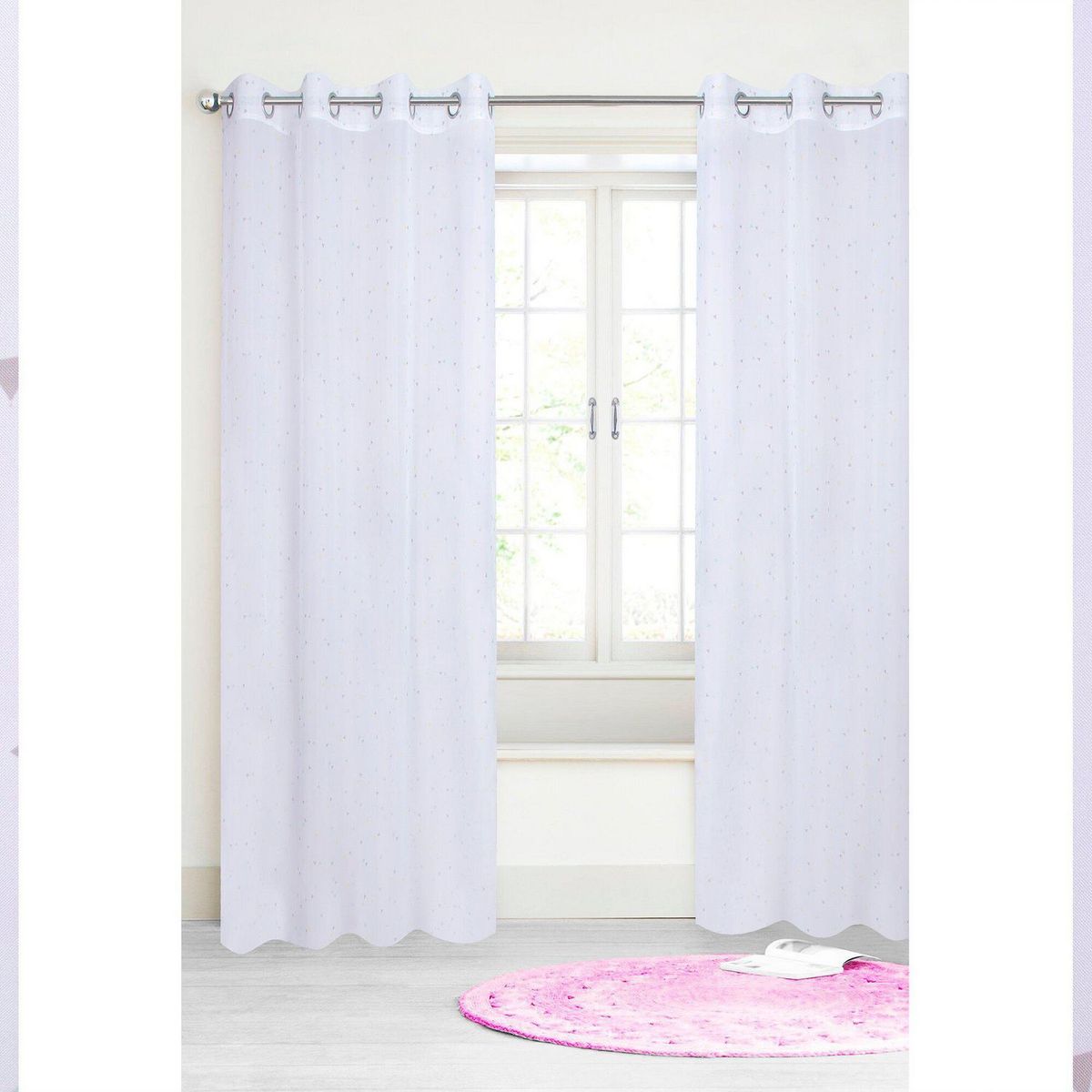 JUST HOME COLLECTION - Cortina de velo Estrella 135x220cm