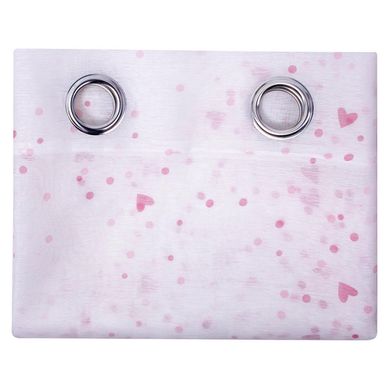 Cortina de Velo Dolly Corazon 135x220cm Blanco