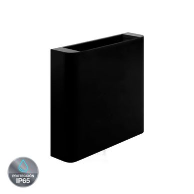Braquete de Pared Exterior 2 Luces 4W Luz Calida Negro