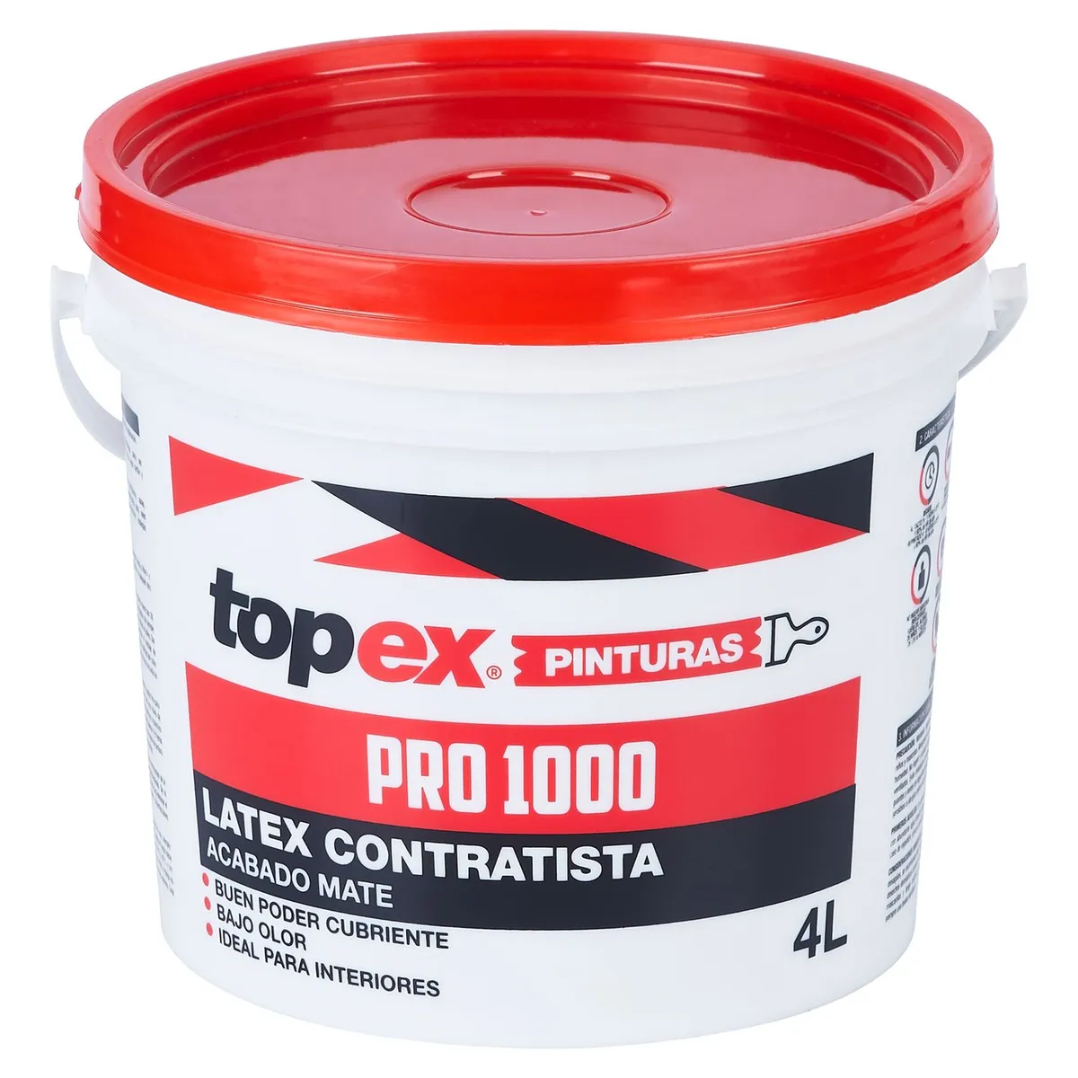TOPEX - Pintura Topex Látex Mate Blanco Humo 1GL