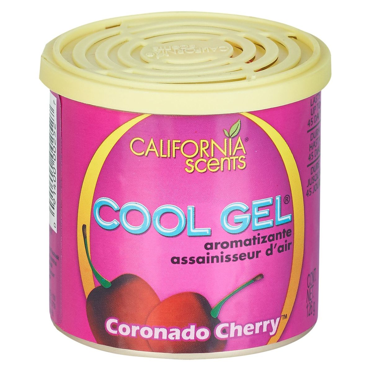 CALIFORNIA SCENTS - Ambientador para Auto Cool Gel Aroma Cherry 4.5 onzas