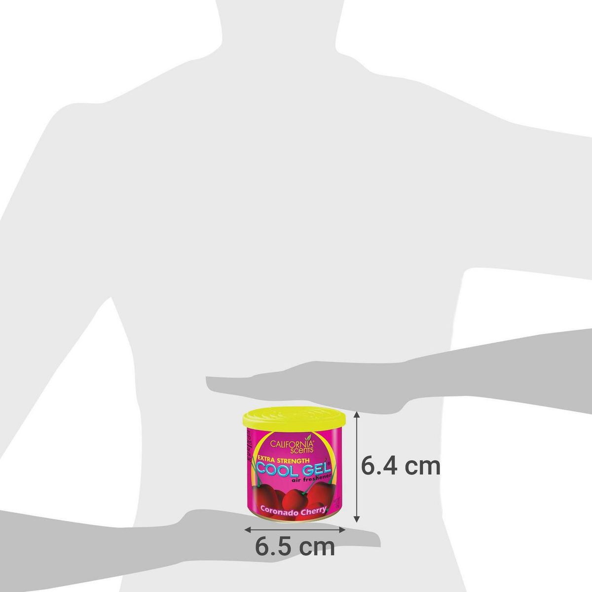 CALIFORNIA SCENTS - Ambientador para Auto Cool Gel Aroma Cherry 4.5 onzas