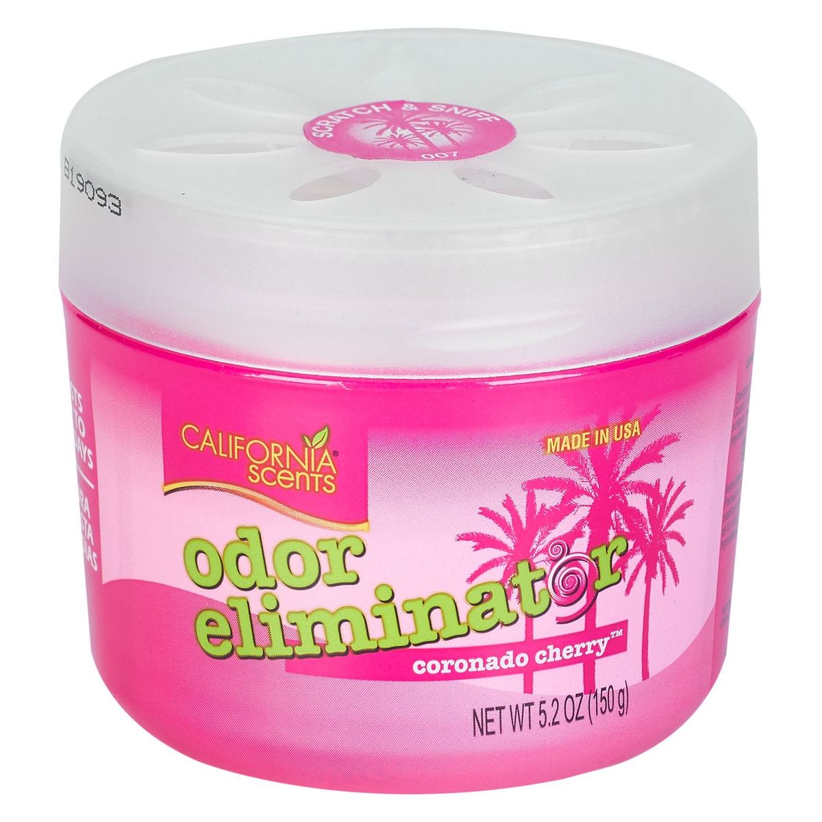 CALIFORNIA SCENTS - Ambientador para Auto Odor Eliminator Aroma Cherry 150 gr